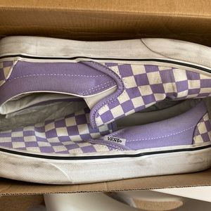 Purple Checkerboard Vans